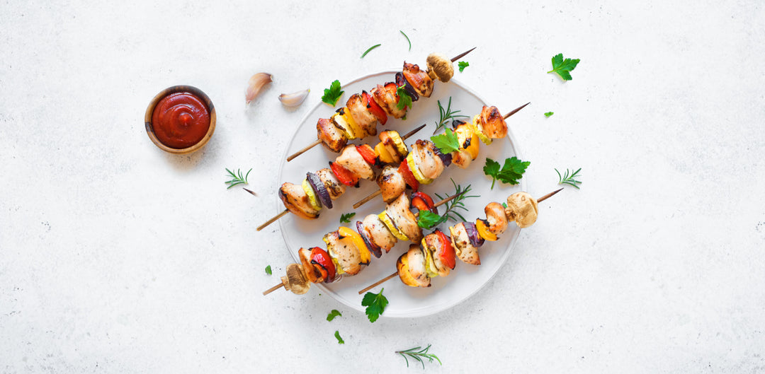 Recipe of Grilled Chicken and Vegetable Skewers