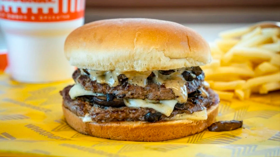 Recipe of Mushroom Swiss Melt Burger