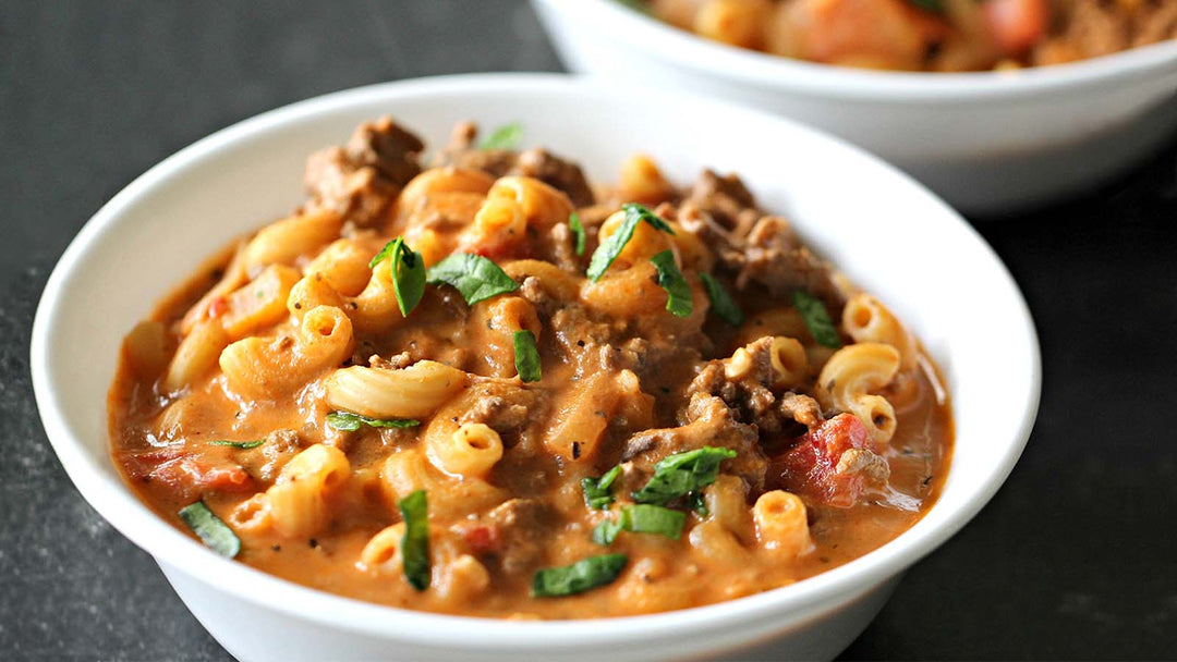 Recipe of Beef and Tomato Macaroni Soup