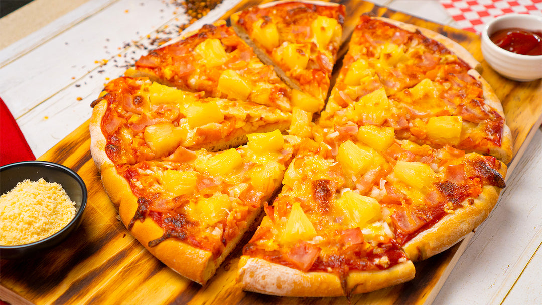 Recipe of Hawaiian Pineapple Cheese Pizza