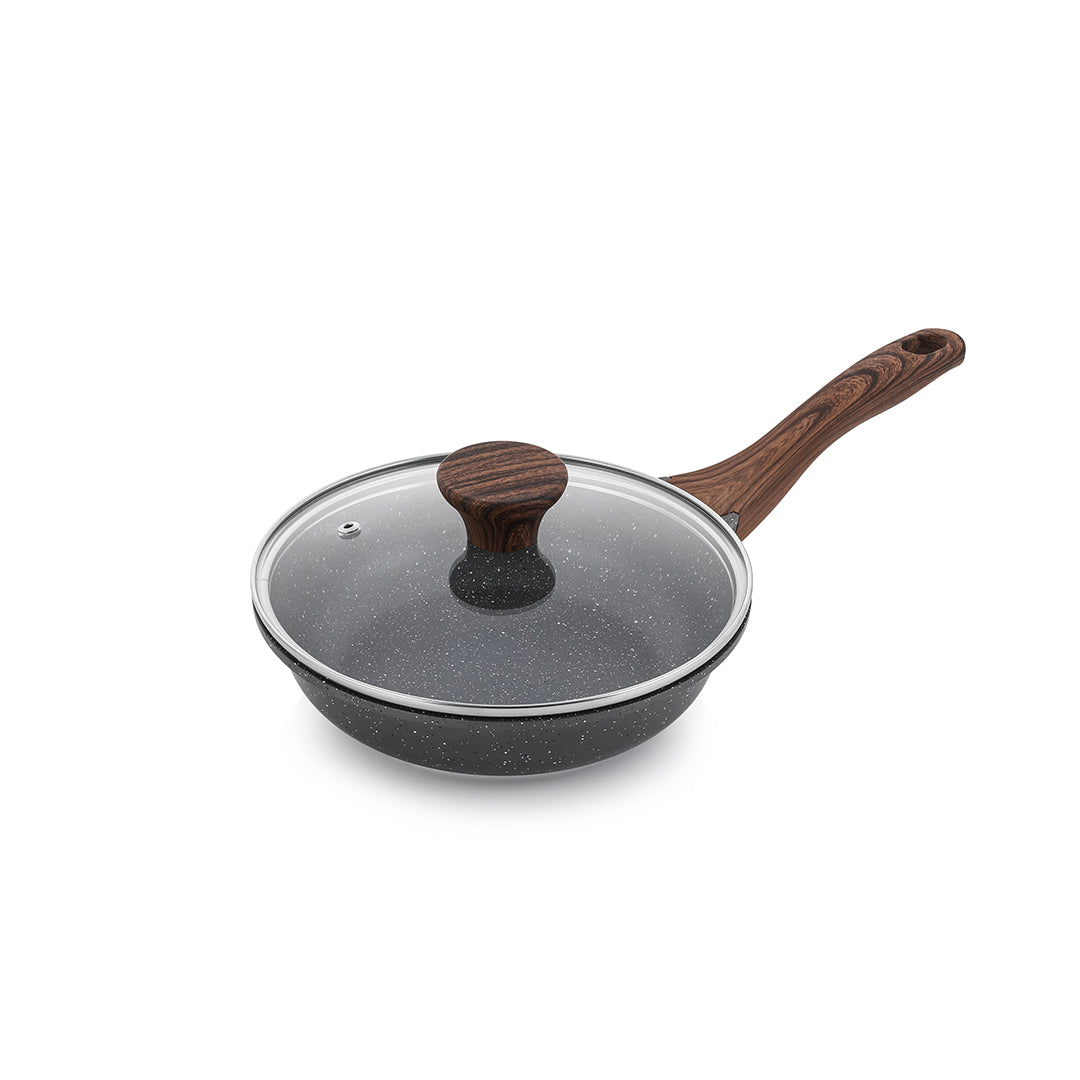 SENSARTE Granite Nonstick Frying Pan Skillet with Lid (8/9.5/10/11/12.5-Inch)