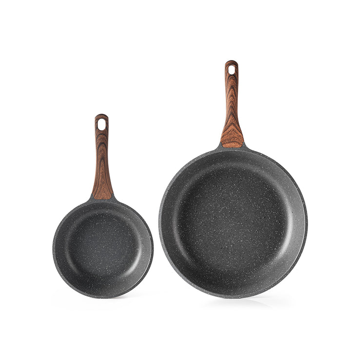 SENSARTE Granite Nonstick Frying Pan Skillet Set (8-Inch+12.5-Inch)