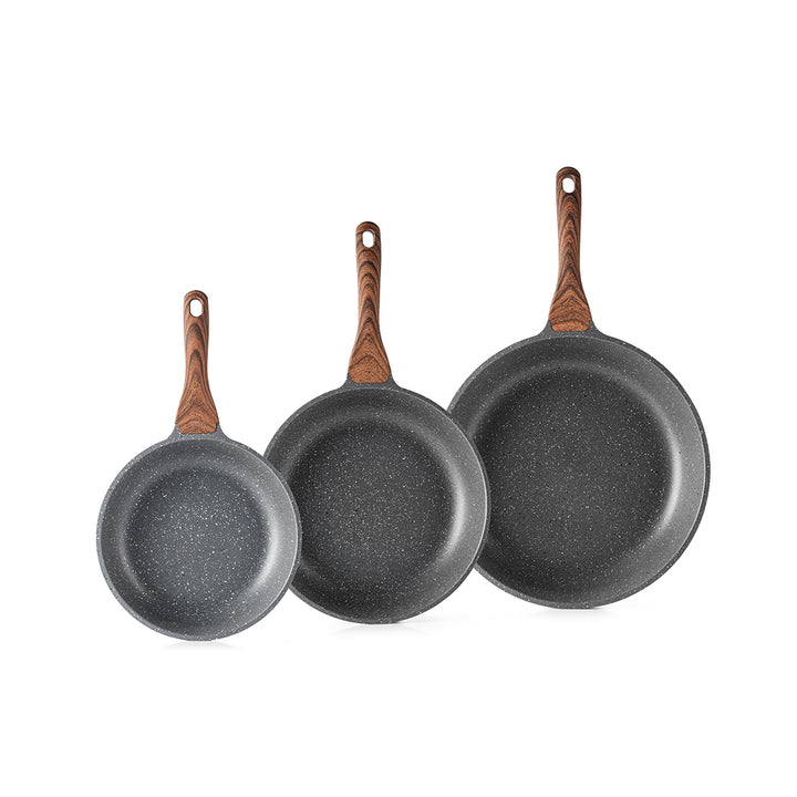 SENSARTE Granite 3-Piece Nonstick Frying Pan Skillet Set (9.5-Inch+11-Inch+12.5-Inch)