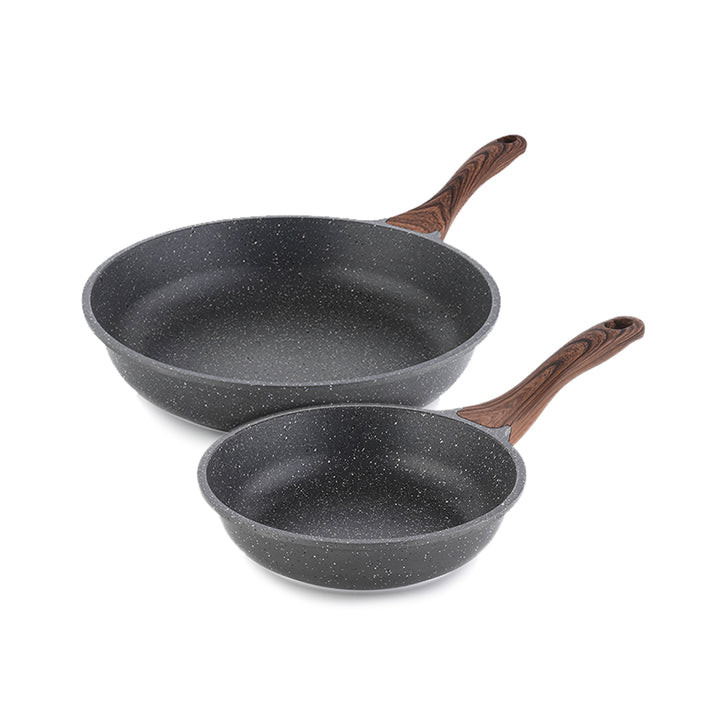 SENSARTE Granite Nonstick Frying Pan Skillet Set (8-Inch+12.5-Inch)