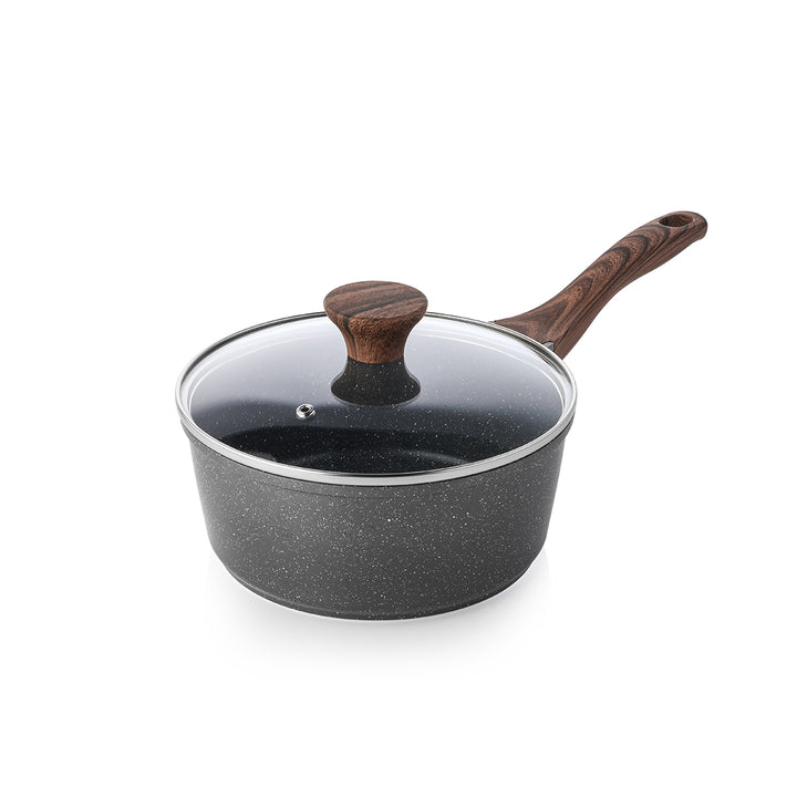 SENSARTE Granite Nonstick Sauce Pan with Lid (1.5/2.0/2.6-Qt)