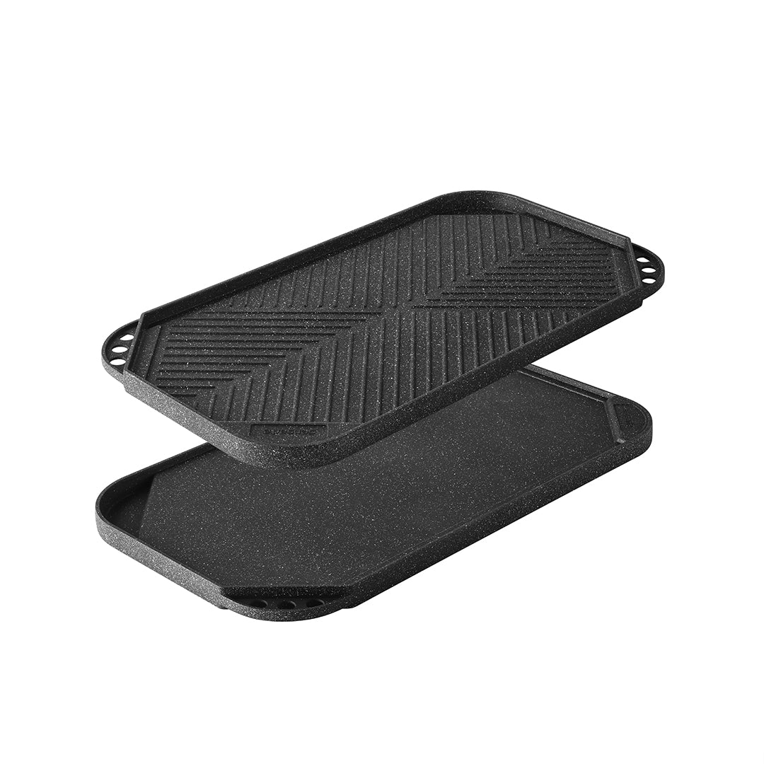 SENSARTE Granite 2-Piece Nonstick Griddle Grill Pan