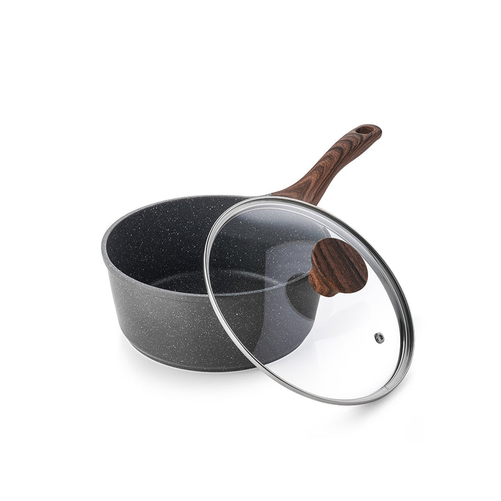 SENSARTE Granite Nonstick Sauce Pan Set