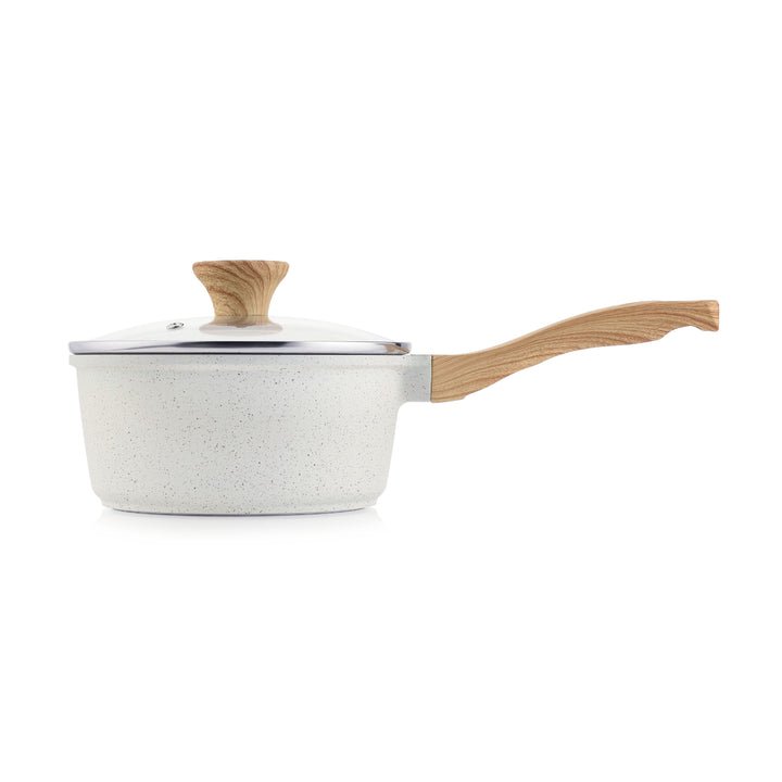 SENSARTE Ceramic Nonstick Sauce Pan with Lid (1.5/2.0/2.6-Qt)